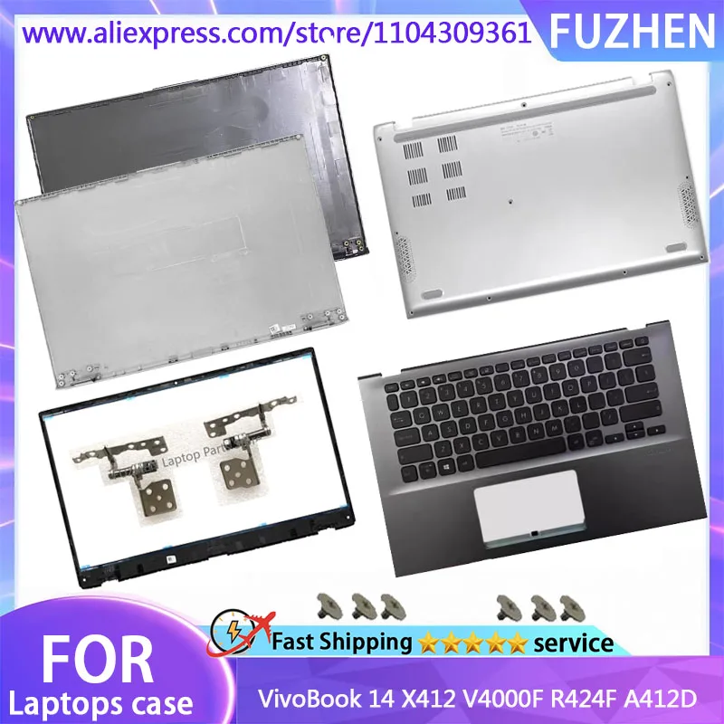 

New Cover For VivoBook 14 X412 V4000F R424F A412D LCD Rear Cover/Front Frame/Palm Pad Keyboard/Bottom Cover/hinge