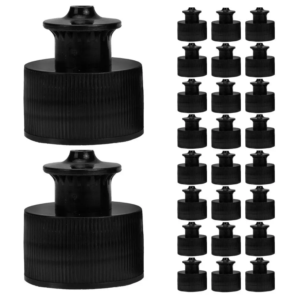 

40pcs Mineral Reusable Milk Bottle Lids Squeeze Caps Top Replacement Leakproof Sports Bottle Cap Push Open Design
