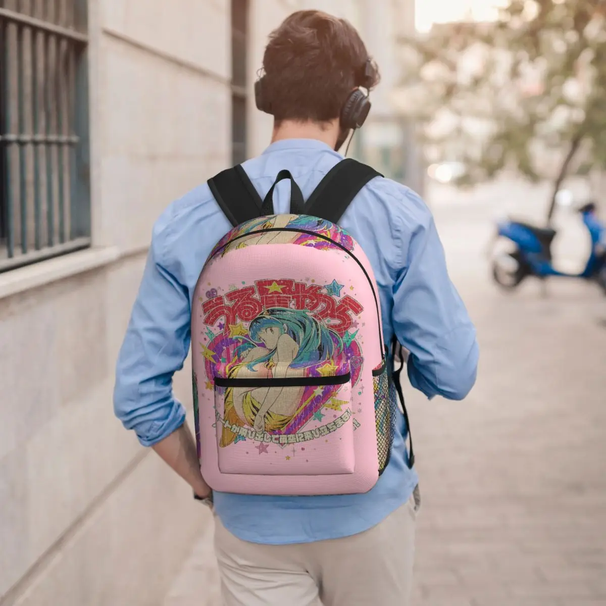 Flying Lamu Anime Urusei Yatsura Backpack Student BookBag Kids School Bag Laptop Shoulder Bags for Men Women