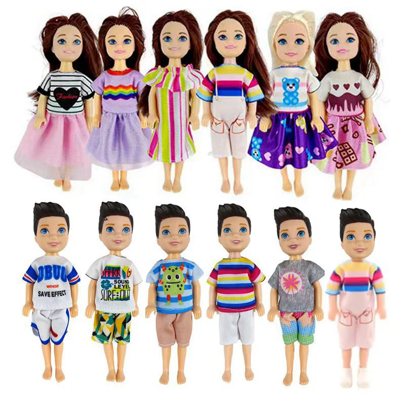 

Hot Sale High Quality 5.5 Inch Dolls Clothes Kids Toys 14cm Doll Accessories Christmas Dress Mini Swimsuit Children' Present