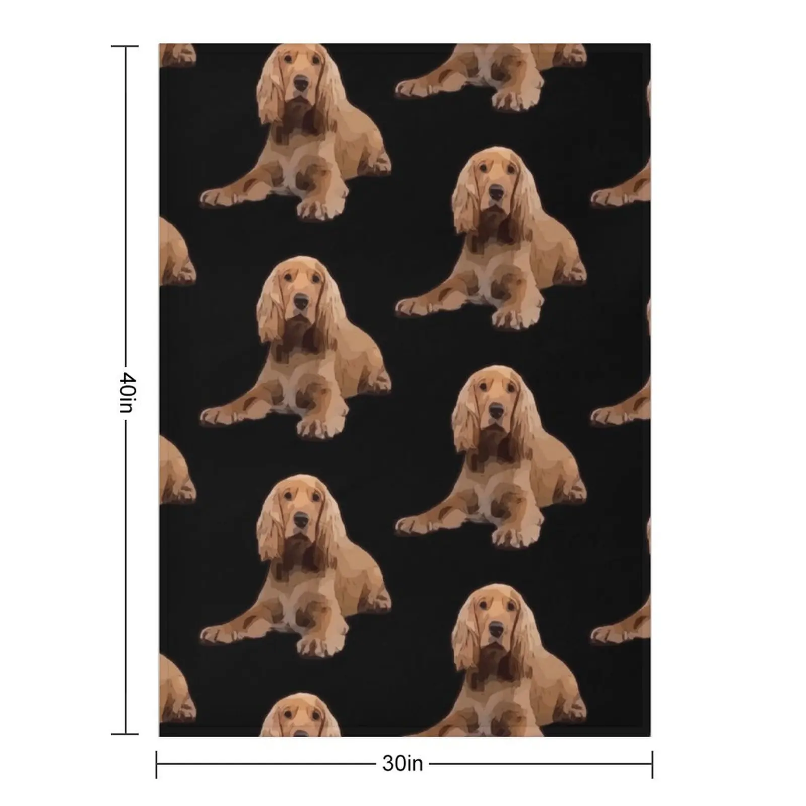 Cocker Spaniel Throw Blanket Luxury Throw Warm Fashion Sofas Decoratives Travel Blankets For Baby Blankets