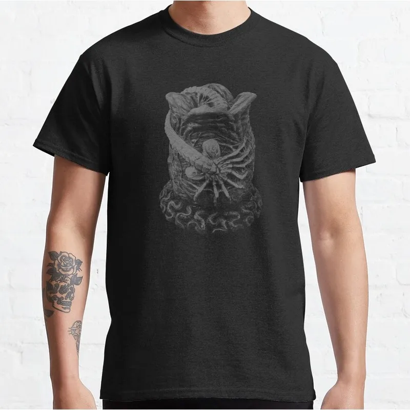 Alien Egg Hugger Movie Graphic T‑Shirt Vintage Sci‑Fi Horror Xenomorph Print Tee Unisex Short Sleeve Casual Streetwear S-6XL