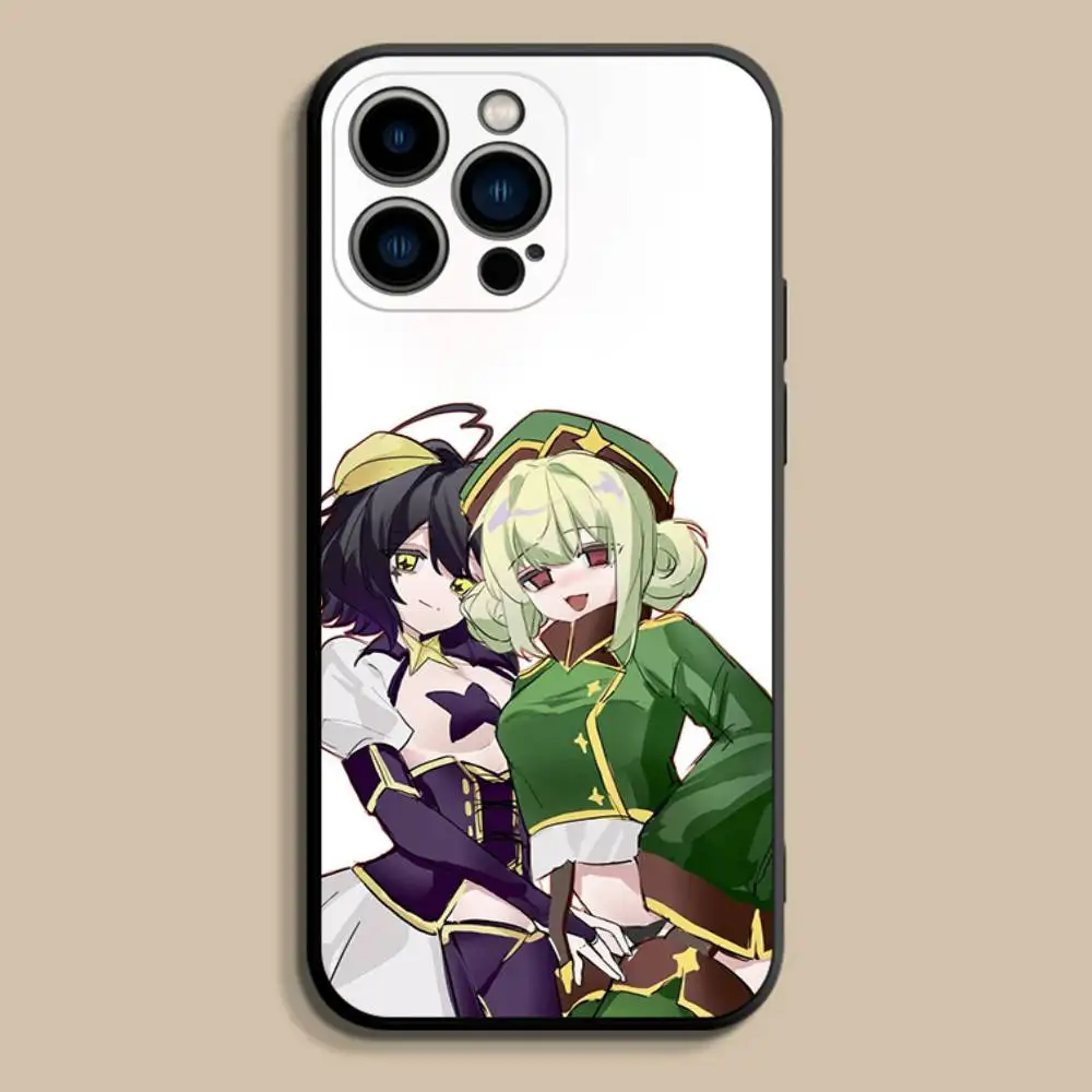 GushingS over Magical Girls Phone Case For iPhone 17,16,15,14,13,12,Pro,Max,Plus,E,SE4,Air,Mini Black Soft Cover