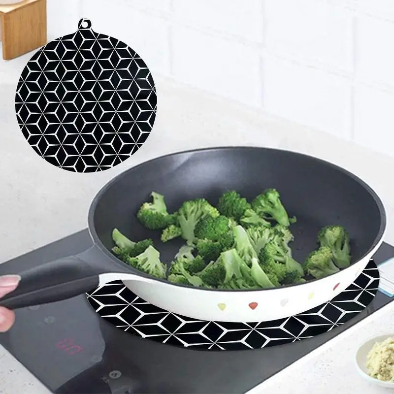 Induction Cooktop Protector Mat Non Slip Silicone Mat Heat Resistant Cooktop Protector Scratch Protector Tight Fit Protector Mat