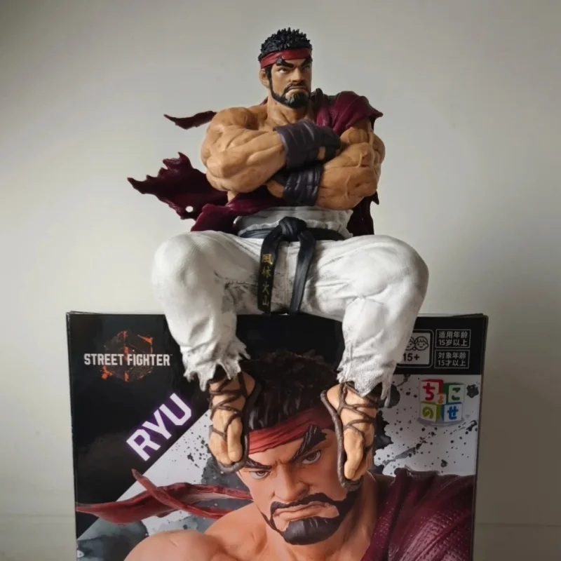 

Genuine In-Stock Sega Ryo And Chun-Li Small Sitting Series Instant Noodle Press Figurines Desktop Ornaments Toys Holiday Gifts