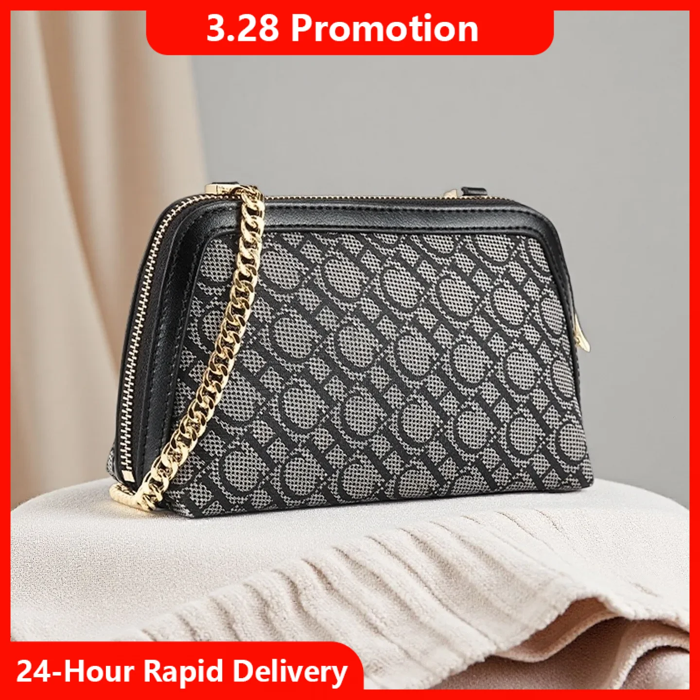 

Сумка через плечо с цепочкой CH, легкая роскошная замшевая цепочка, модная дизайнерская сумка через плечо в стиле ретро, новая классическая сумка через плечо