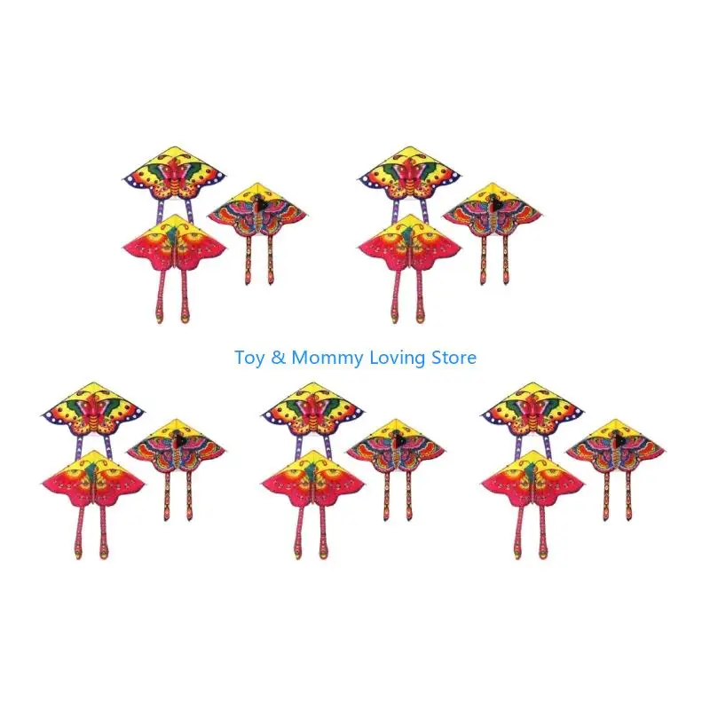 Y1qf 35x19 Single Line für Butterfly Kite Outdoor Wind Flying Toy Bestes Geschenk für Kinder Family Garten -Garten