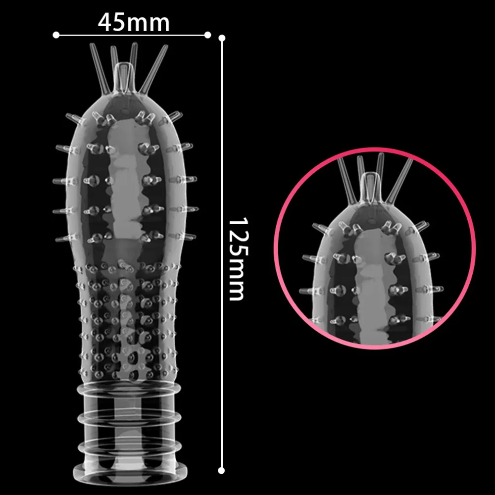 Special Condoms Adult Sex Toys For Man Sensation Female G-spot Vaginal Stimulation Condoms Sophora Viciifolia Spike Penis Sleeve