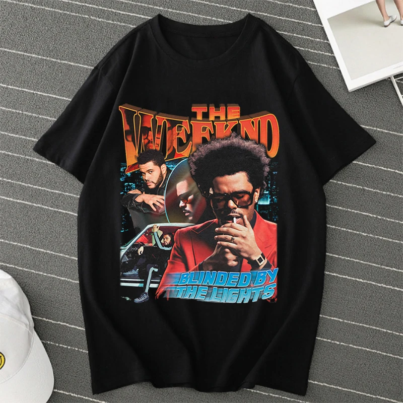 

Pop Singer Artist Printed Fashion T-shirt Women Harajuku Kawaii Tshirt Streetwear Ullzang T Shirt Korea Style Top The Weeknd