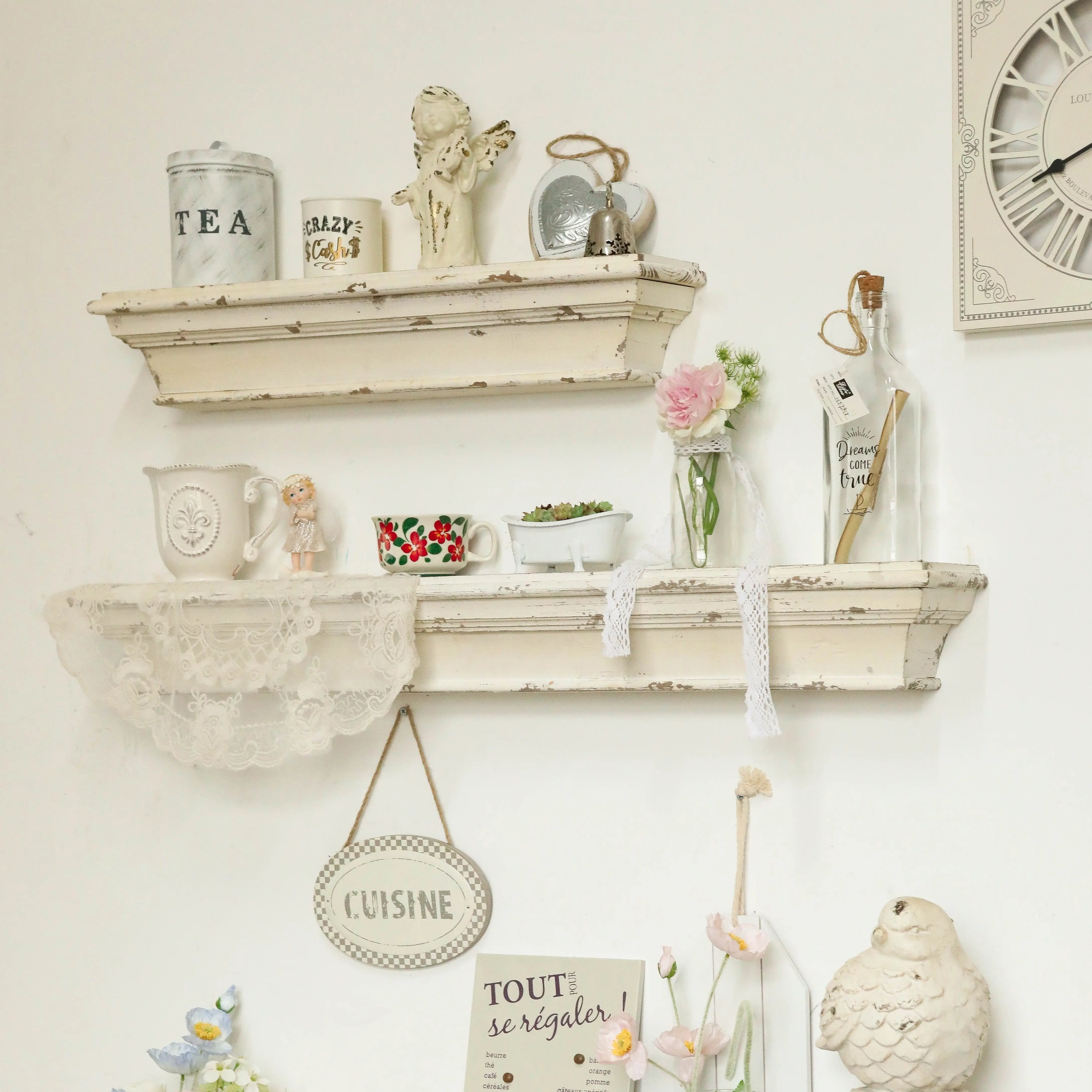 Set of two-layer boards, retro - Home Goods Bathroom Sets ulasan dan harga