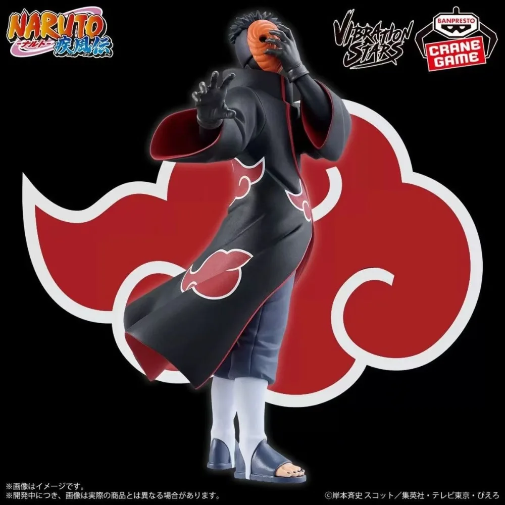 BANPRESTO NARUTO VIBRATION STARS TOBI Naruto Uchiha Obito Anime figura de acción modelo Bandai colección de juguetes regalos para niños en Stock