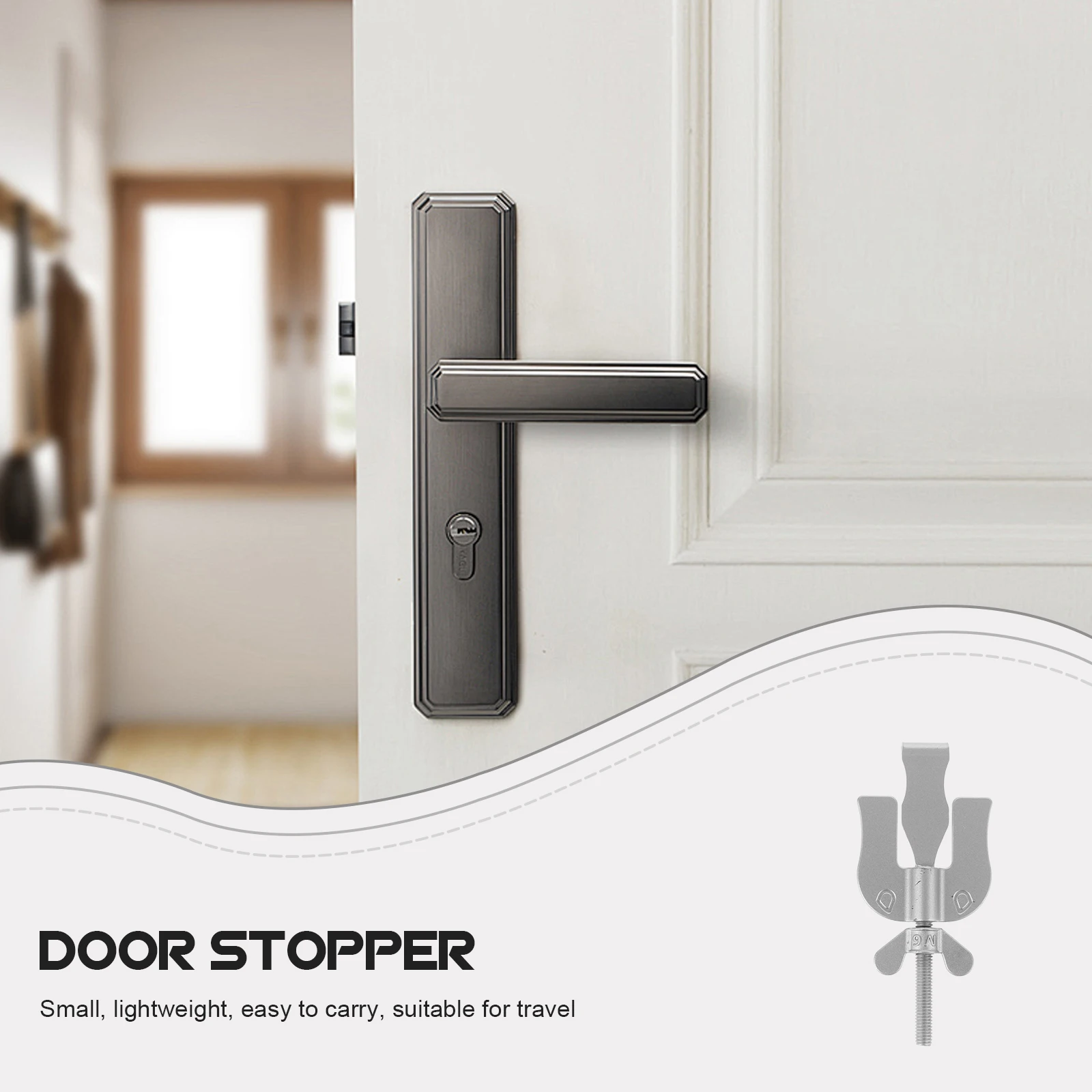 Kunci Perangkat Keamanan Hotel Rana Pintu Portabel untuk Kamar Gadis Paduan Aluminium