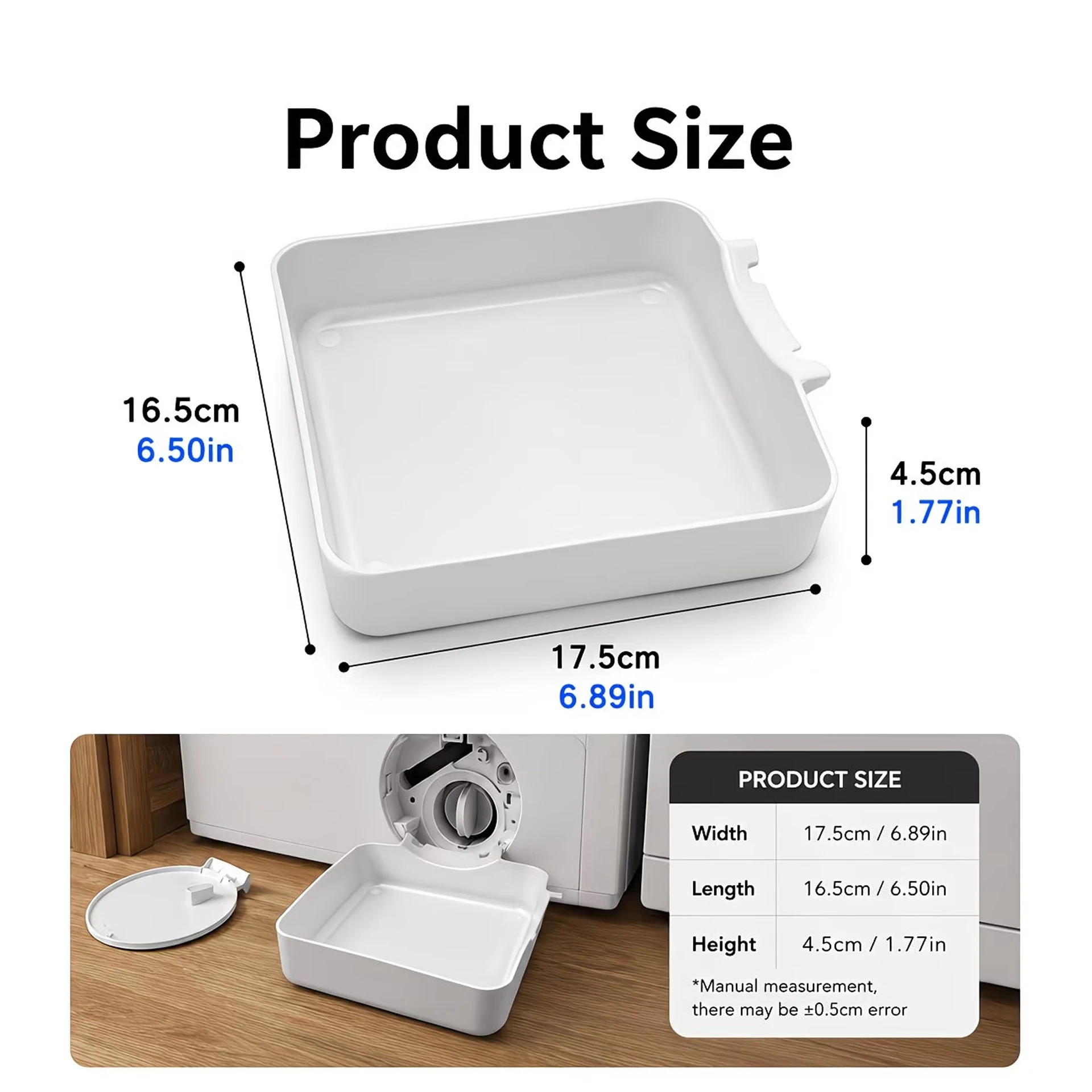 Washing Machine Drain Funnel - A Drip Tray for Cleaning Lint Filters, Preventing Leaks in the Laundry Room image 5
