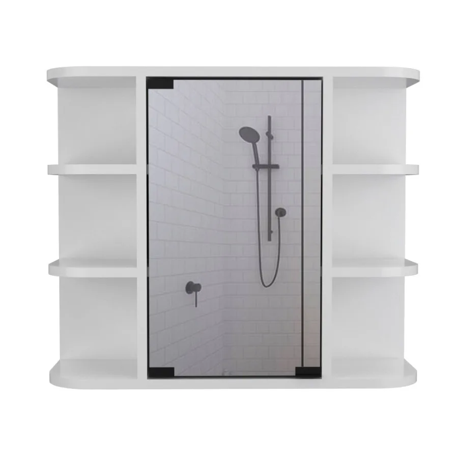 

Valdez Medicine Cabinet With Six Shelves Mirror Cabinet