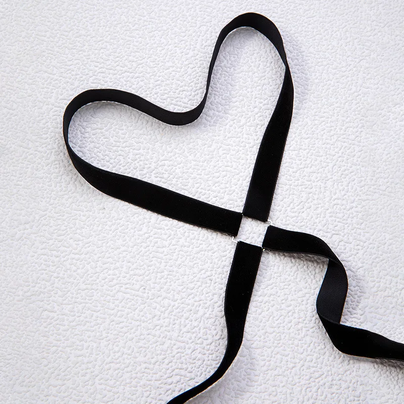 شريط مطاطي قوطي عتيق للنساء ، صليب فخذ أسود الساق ، حزام رباط قابل للتعديل ، جسم متعدد الاستخدامات ، مجوهرات Y2K للشاطئ #3