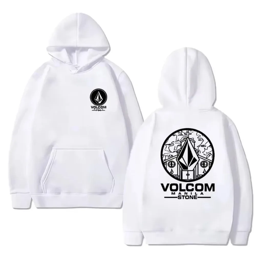

Hot Sale New in Fashion Y2k Hoodies Men Women Volcom Stone Double Sided printed Sweatshirt Unisex Fleece Long sleeve pullovers