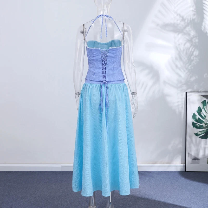 Schicke Gestreifte Damen-Hosenanzüge Mit Langen Ärmeln, Locker Sitzende Einreihige Weite-Bein-Hosen, Damen-Set, Sommer 2026, Weibliche Outfits Sde7Bcc5959194244Afa047C1839306Car
