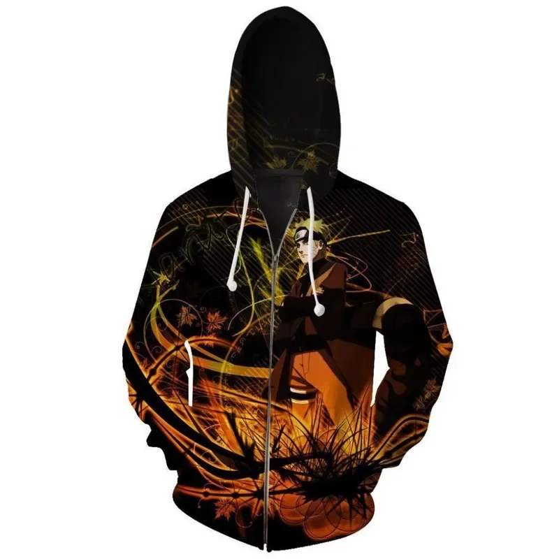 Sudaderas con capucha con estampado 3D de Anime Ninja para hombre, Sudadera con capucha holgada informal, ropa deportiva versátil a la moda para mujer, disfraz de Cosplay de Halloween