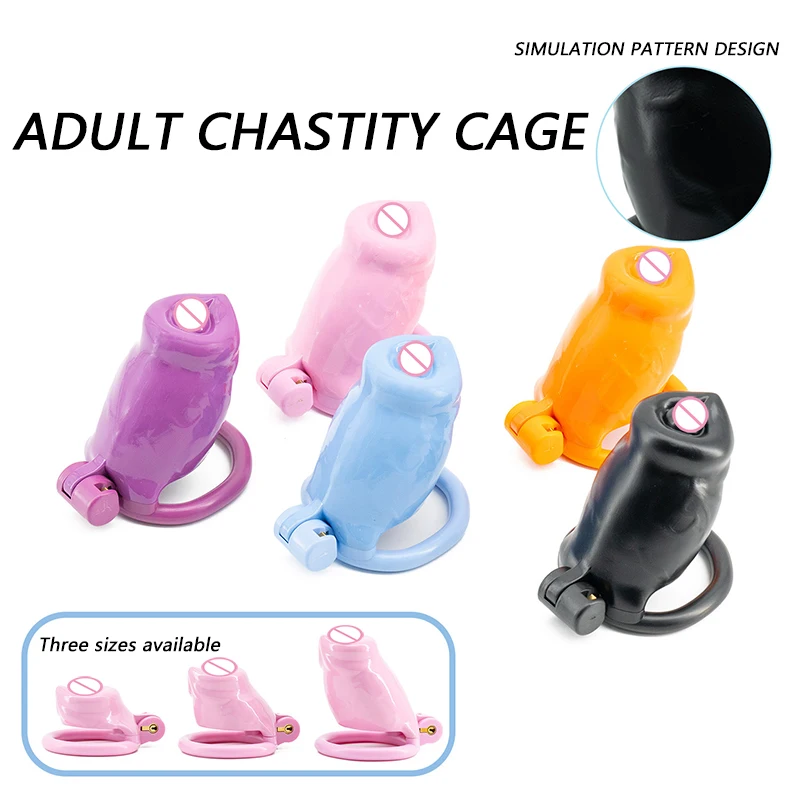 High Quality Simulated Dog Dildo Chastity Cage Three Sizes Available with Four Size Penis Rings Ascetic Bondage Chastity Device