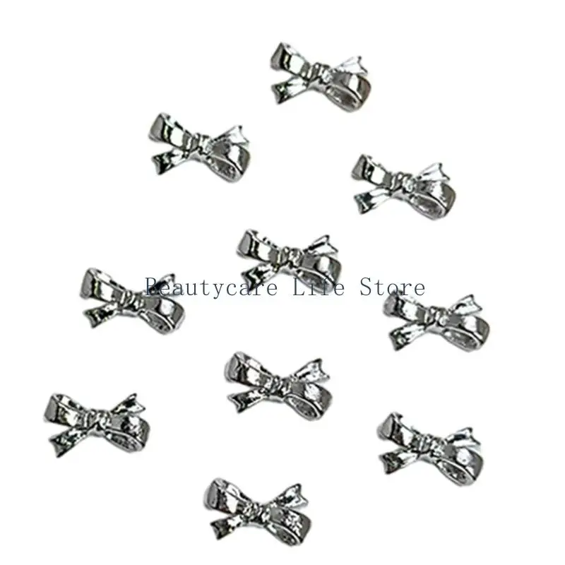 

652C Assortment of 10 Alloy Butterfly Accessories for Lovely Nails Decoration
