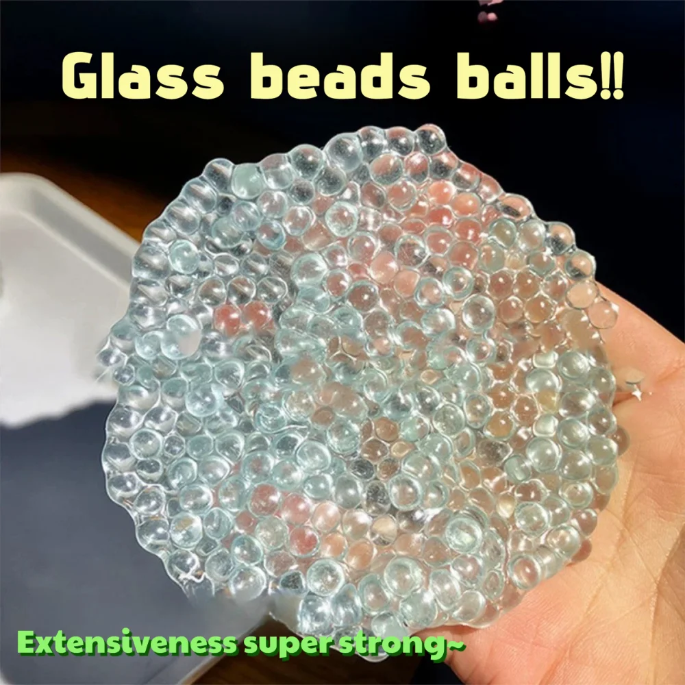 Bola de pellizco con cuentas de hielo para relajación, juguete de 6cm para aliviar el estrés, bolas blandas sensoriales, juguete para niños