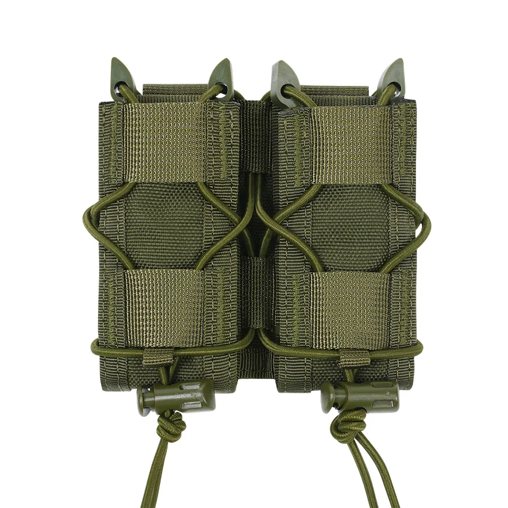 9mm Pistole Double/Triple Stack Magazintasche Molle Mag Holster Jagd Taschenlampe Halter EDC
