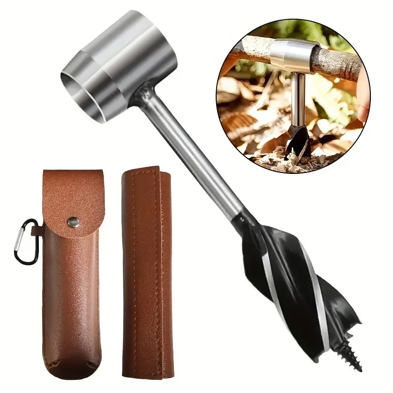 

Outdoor Carpenter Drill Bits for Camping Survival Tools Drilling Holes Chopping Wood Accessories Four Blade Support Drill Bits