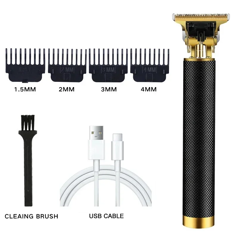 Elektrische Tondeuse voor Mannen Professionele Kapper Scheerapparaat Baardtrimmer Draak Boeddha Ontwerp Lichaamshaar Snijmachine USB