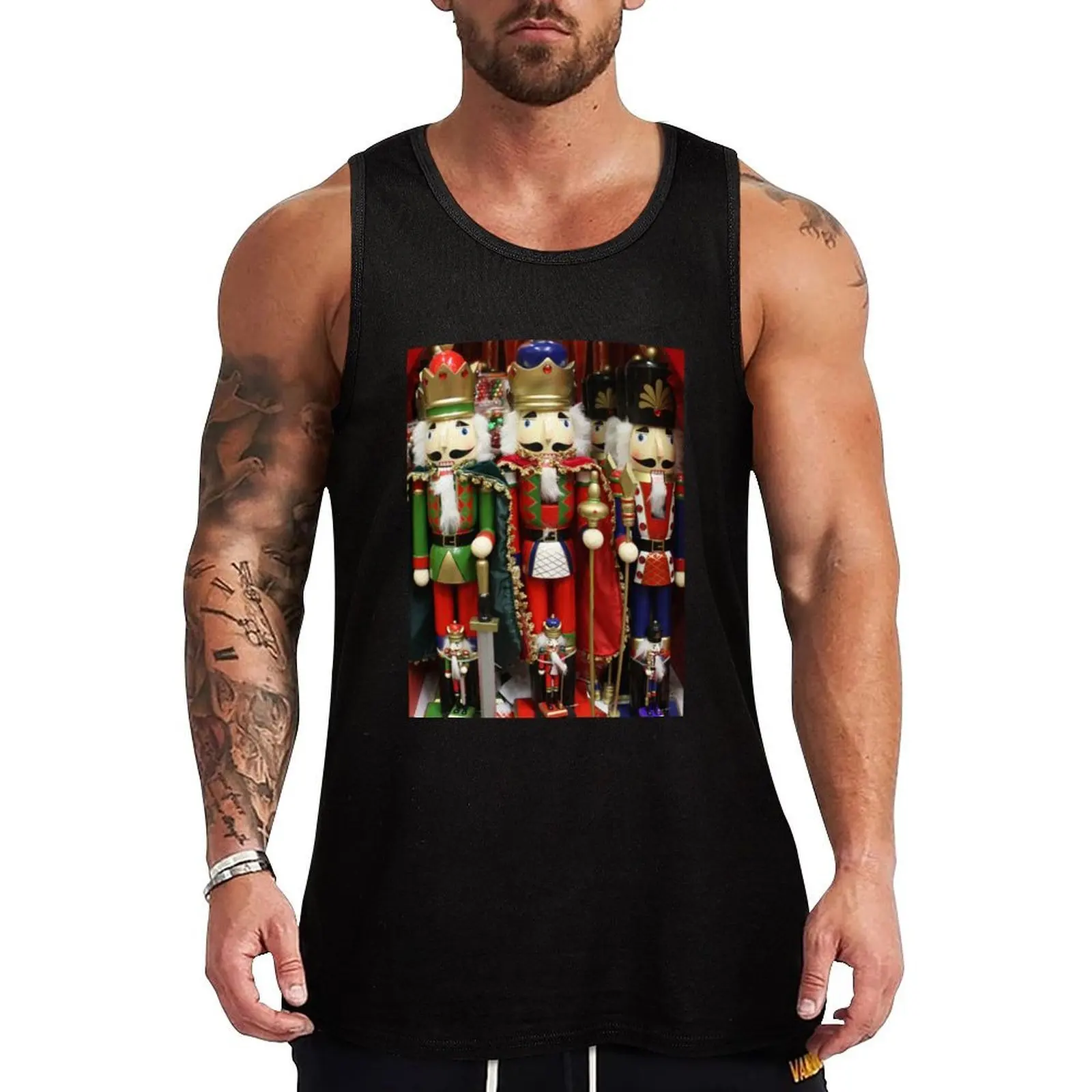 Nutcracker Soldiers Tank Top Neutral Print Tank Top Simple Graphic Sleeveless Wear