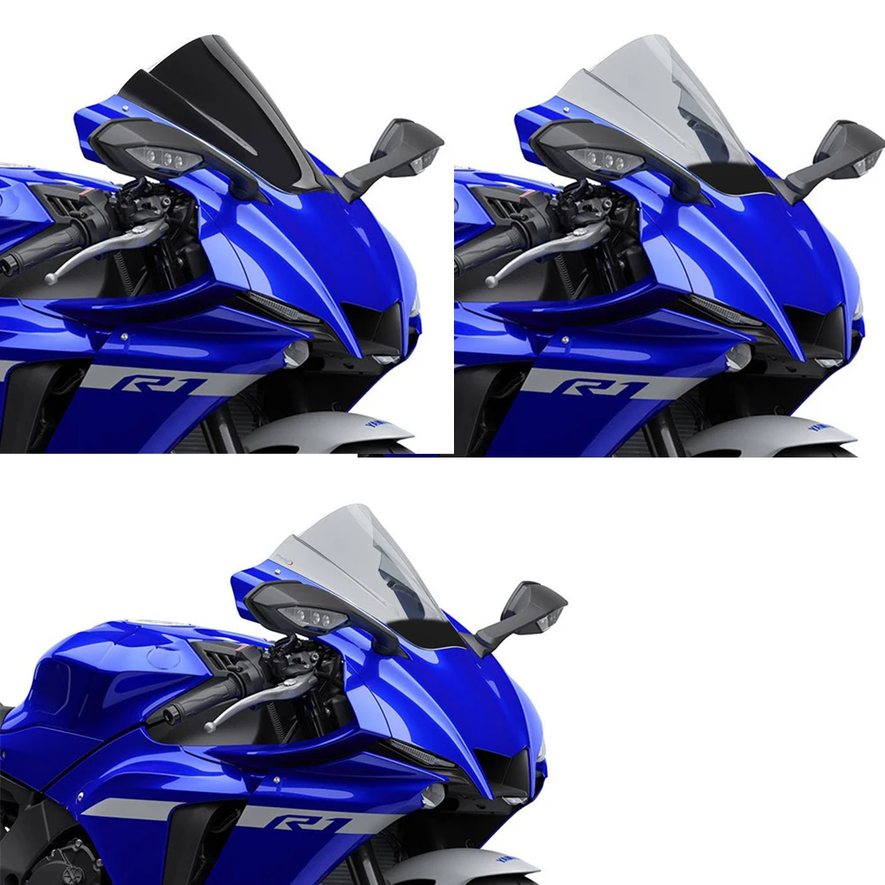 Для YAMAHA YZFR1 R1M YZF-R1M 2020 2021 2022 2023 2024 двойной пузырьковый экран для гонок ветровое стекло дефлектор ветрового стекла