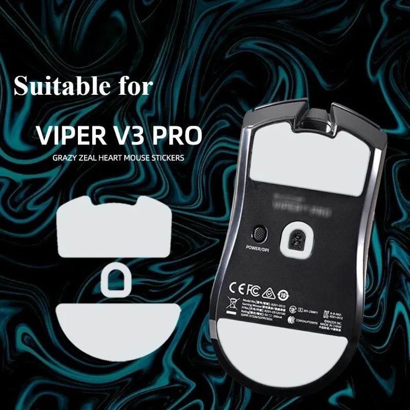 

2 шт./группа, гладкие и износостойкие коньки для мыши, подходят для Razer Viper V3PRO, аксессуары для замены нижней части мыши