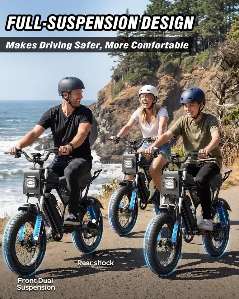 Electric Bike for Adult 1500W-2000W Peak Motor, 48V 20-25AH Removable Large Battery Up to 80 Miles Range, UL 2849 Certifi image 11