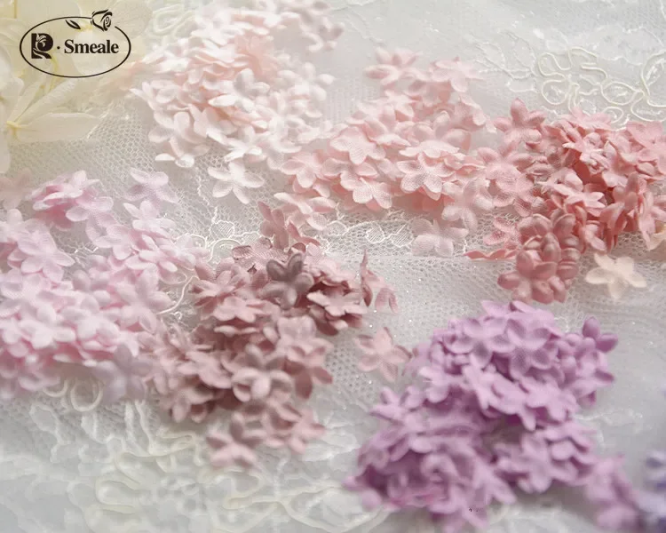 DIY Handmade 3D Flower Wedding Dress Materials, Pyrographic Jean Yarn, Headwear Materials, 45Color, 100-200PCs, RS1968