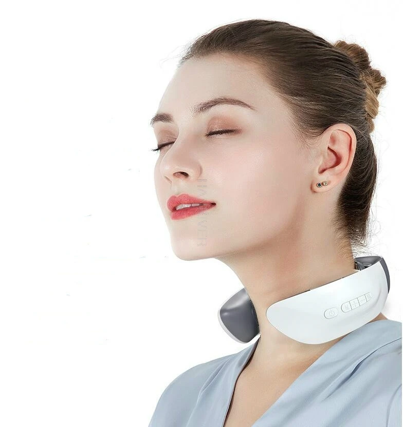 Intelligent cervical massage device wireless USB charging remote control multi-function heating neck massage device neck protect