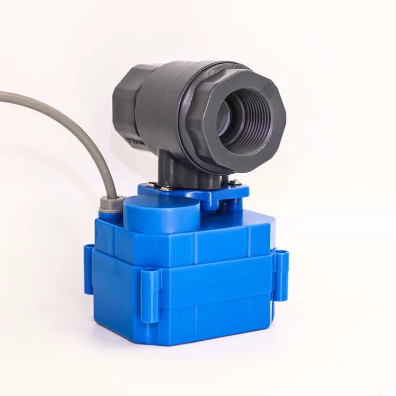 UPVC Mini Electric Ball Valve DN20 6‑Point for Drainage Switch Control 5V 12V 24V 220V Power Supply