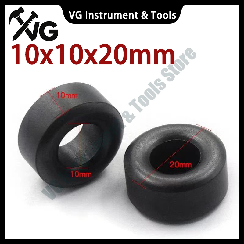 10Pcs T18/20*10*10mm EMI Anti-Interference Magnetic Ring Inductor Nickel-Zinc Ni-Zn Toroidal Toroids Ferrite Iron Core