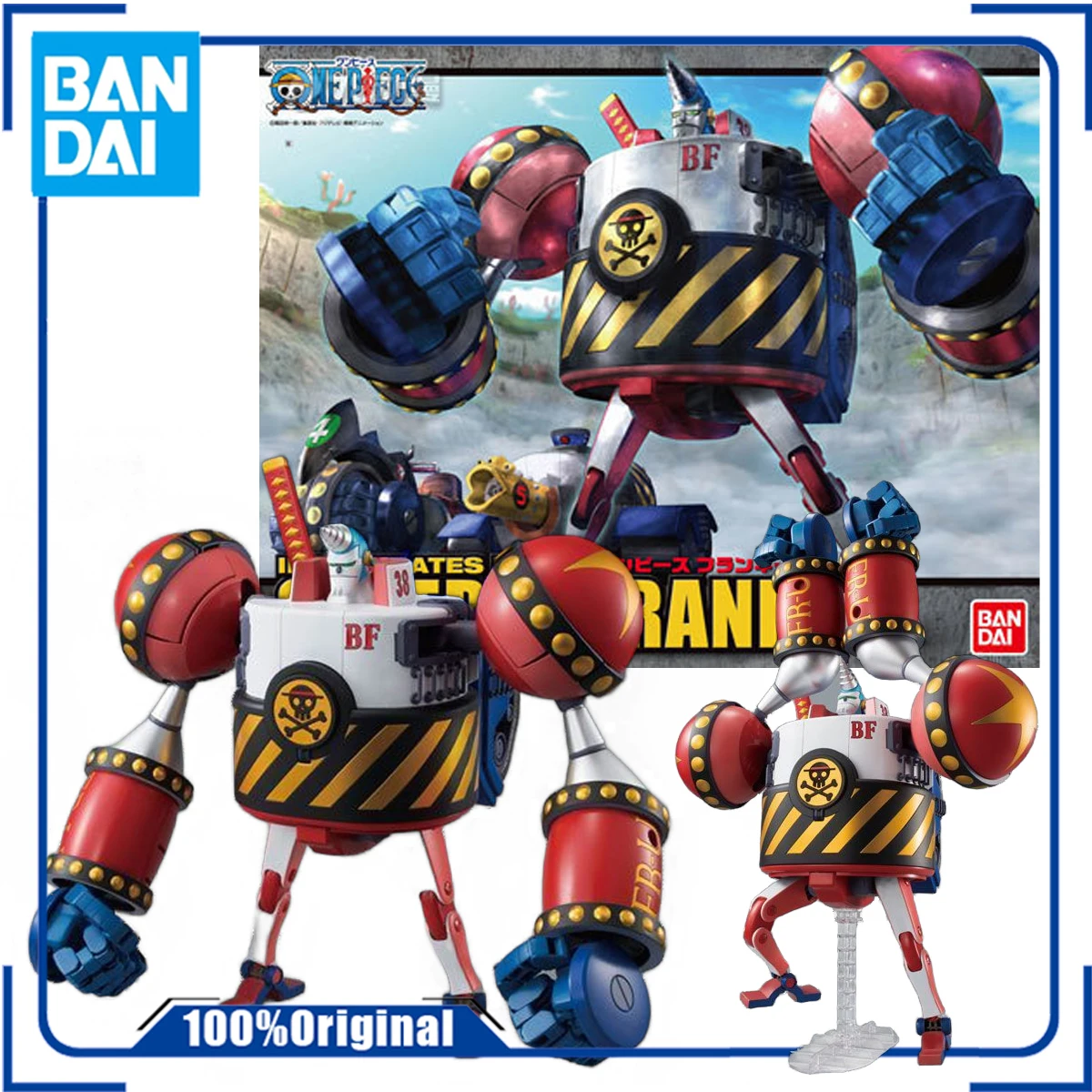 Bandai Genuine Original    COMPREHENSIVE ASSEMBLY MODEL ONE PIECE GENERAL FRANKIE  Anime Action Figure Assembly Model Toys Colle