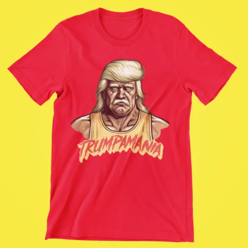 Trump 2024 Trumpamania WWF MAGA Premium Blended Graphic T-Shirt