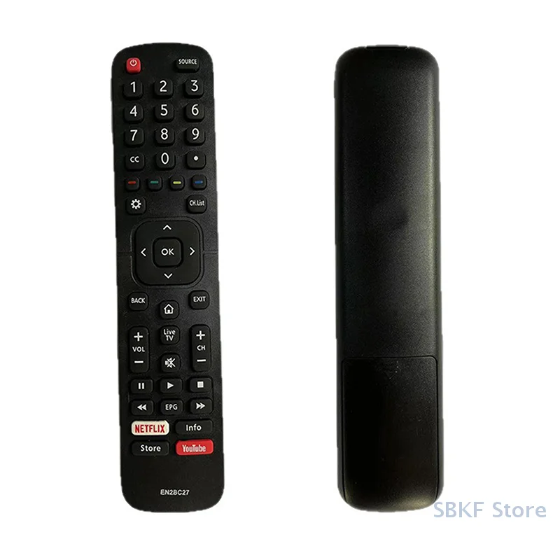 Telecomando Hisense Smart TV LCD LED H39AE5500 EN2BC27 - Accesso istantaneo Netflix e YouTube.