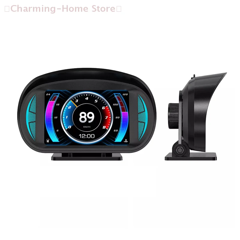 Picture 5: 【M】P2 Car Digital Speedometer OBD2 GPS HUD Gauge Auto Display Alarm Water Oil Temperature Turbine Pressure On-board Computer