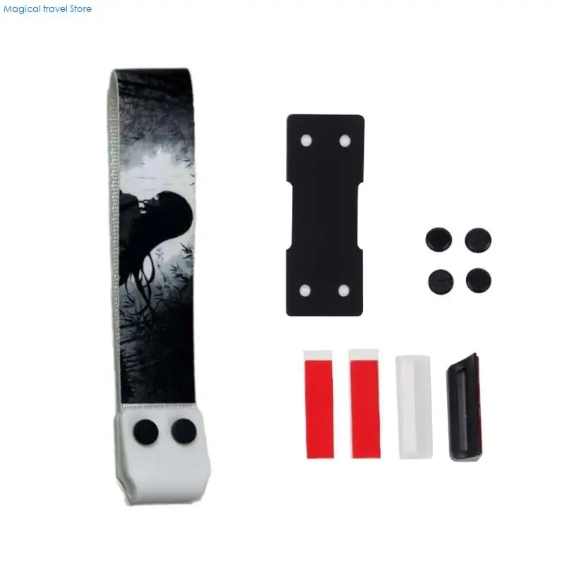 N2UB Take Control Nylons Straps for Gaming Mechanical Keyboards Black or White Pastable Decorative Straps PU Screws Tape