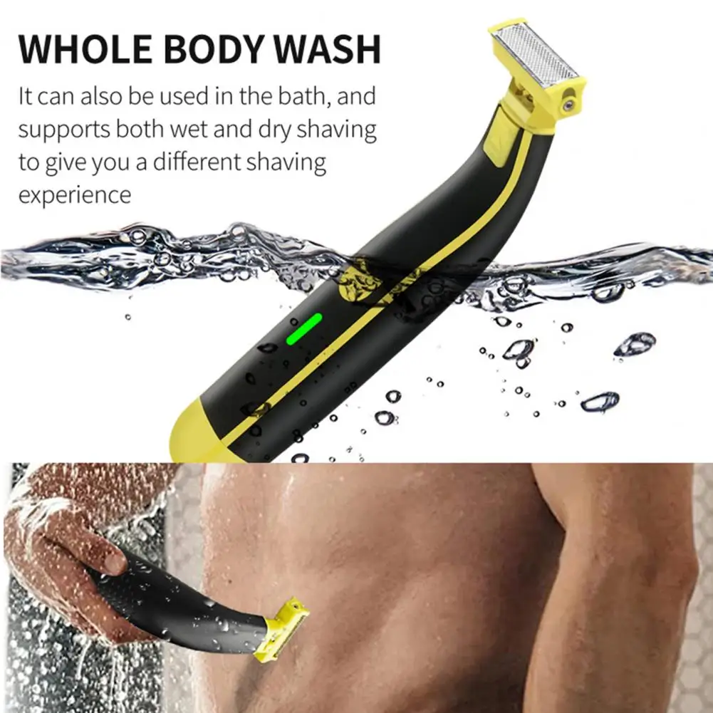 

Multifunctional Grooming Tool Portable Waterproof Electric Shaver with 4 Guide Combs for Men Rechargeable Mini Travel Razor