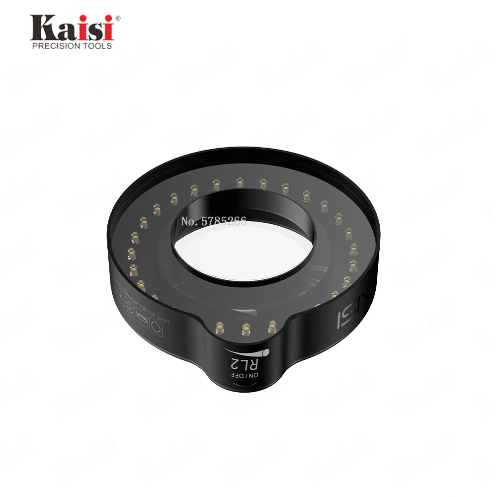 Kaisi RL2 Stepless Adjustment Ultra-Thin All-Round Annular Lamp Source Built-in Oil-proof Lens For Stereo Microscope