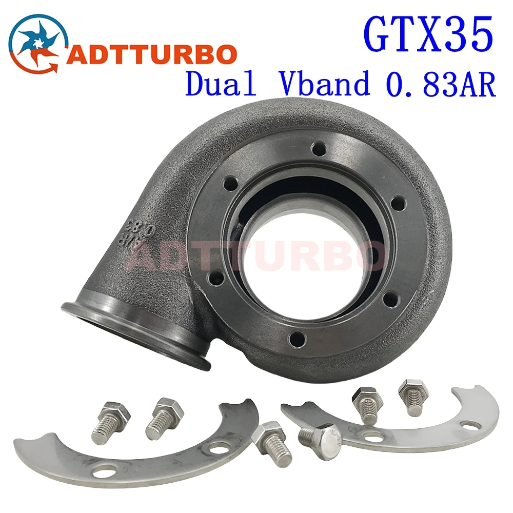 For GTX3582R GTX35 Turbine Exhaust Housing 68/62mm GTX3576R GTX3584R Dual Vband For Garrett Turbo Turbo Hot Side 851154-5004S