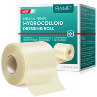 1 rollo de vendajes hidrocoloides para el cuidado efectivo de heridas, cinta autoadhesiva Extra fina, suave, impermeable, para cubrir cicatrices