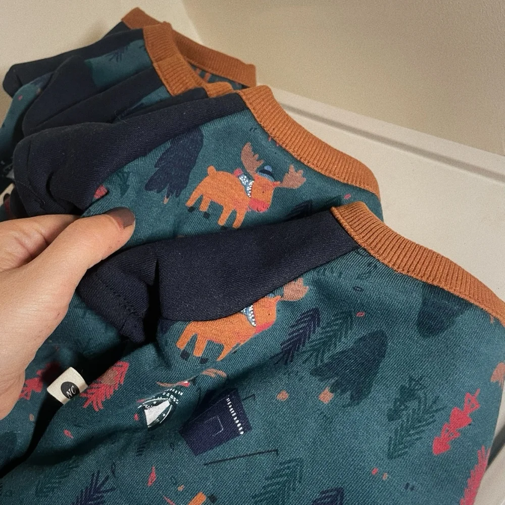 Christmas Sweatshirt for Sphinx Cat in Autumn Winter Long Sleeves Cartoon Coat for Hairless Cat Green Jumpsuit for Devon Dogs