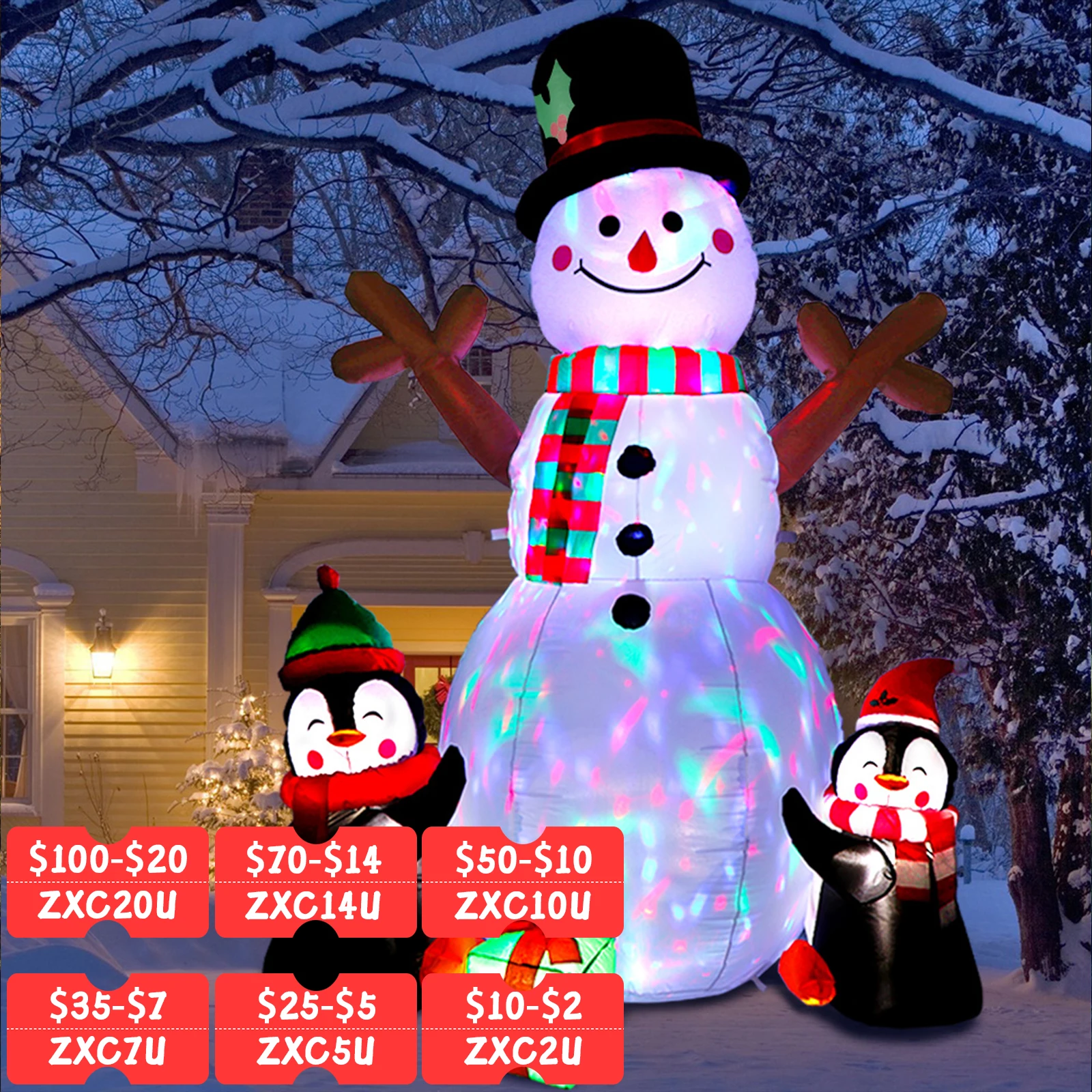 

Наш теплый снеговик, пингвин, надувные лодки, рождественский уличный декор, для внутреннего и наружного рождественского украшения, декор для двора и сада