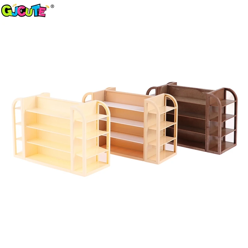 

1pcs 1/12 Dollhouse Mini Supermarket Display Shelf Dollhouse Store Cabinet Model Dolls House Furniture Decor Accessories