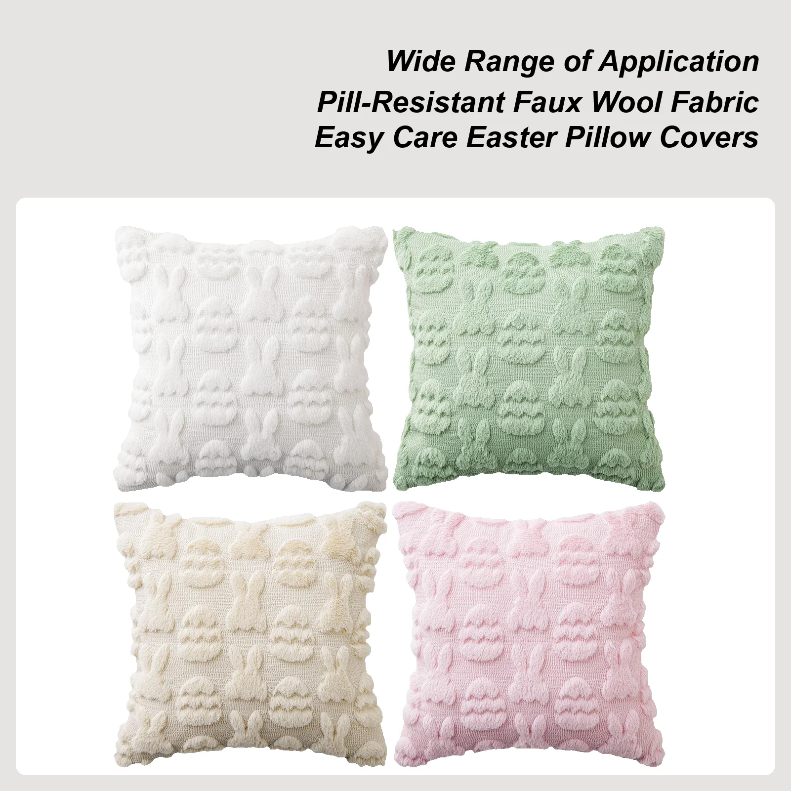 

Чехлы для декоративных подушек 45x45 см с узором «Кролик и яйцо», мягкие наволочки, пасхальные чехлы для дивана, софы, дома, гостиной