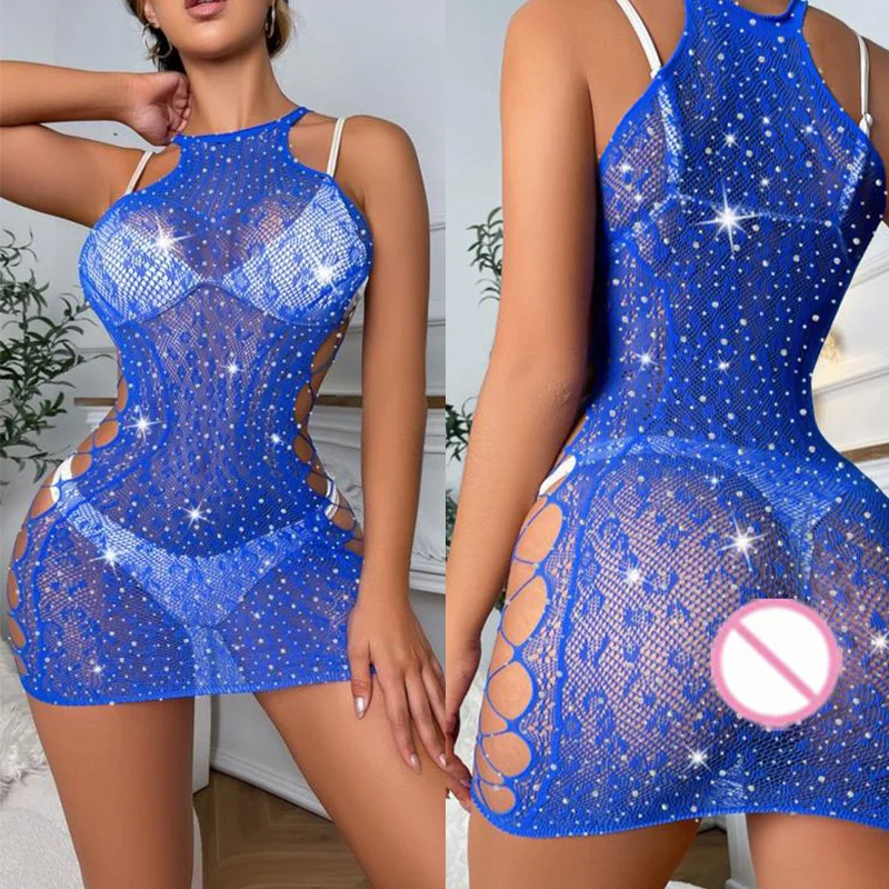 

Короткая юбка для сна с выдолбленной перспективной вышивкой и облегающей облегающей юбкой на бедрах, сексуальное сексуальное нижнее белье для взрослых женщин